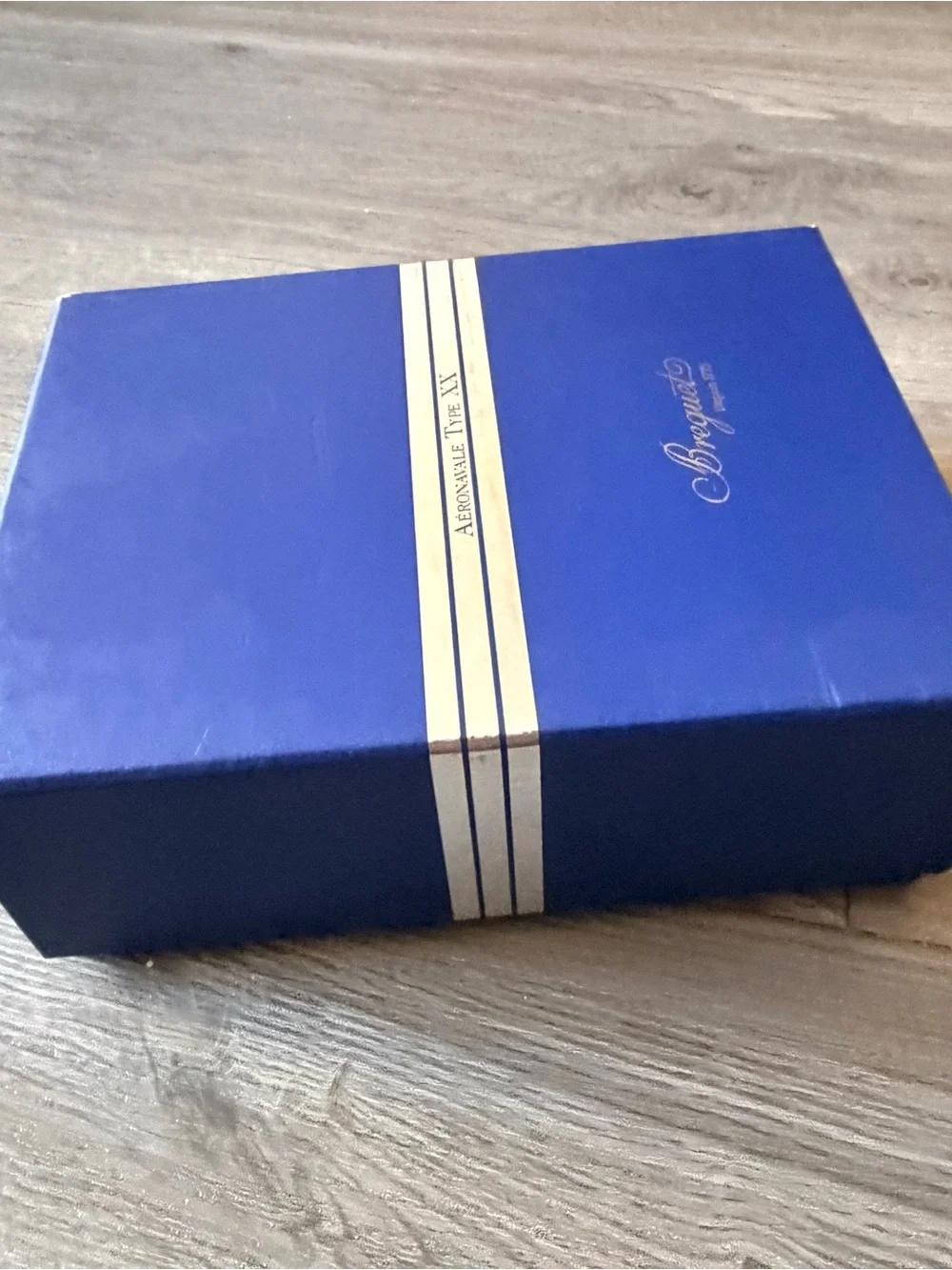 BREGUET AÉRONAVALE TYPE XX Blue/Silver Watch Box + Outer Box 7.70x5.90x2.60”
